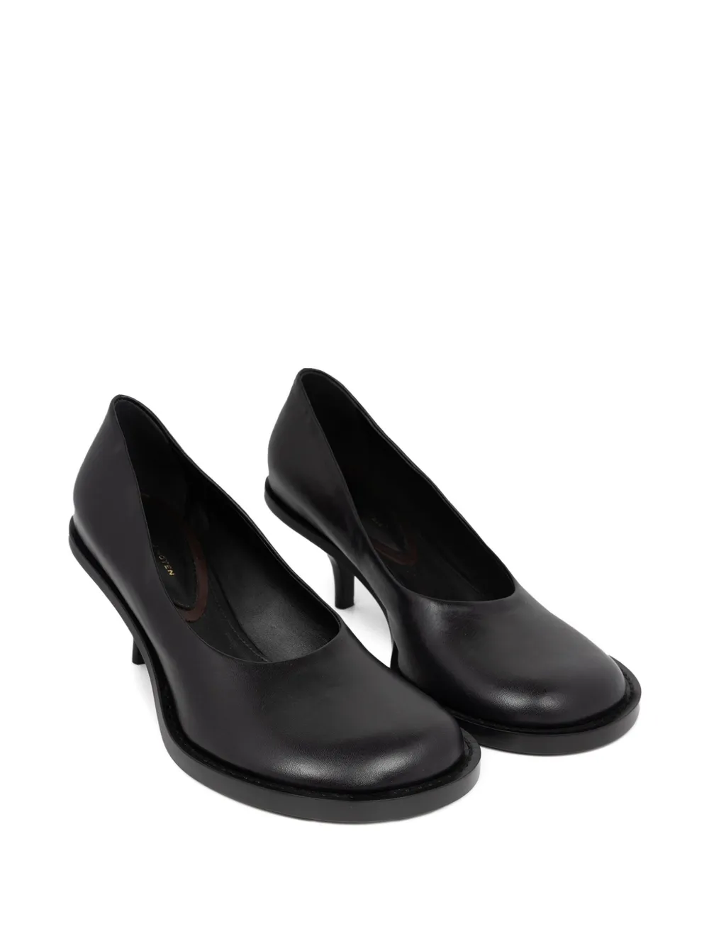 Dries Van Noten 60mm Leather Pumps In Black