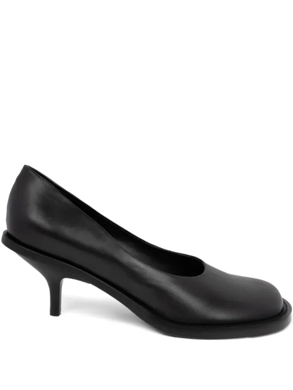 DRIES VAN NOTEN 38 ヒール パンプス 靴 黒 24.5 DRIES VAN NOTEN レザーパンプス | ブラック | FARFETCH JP