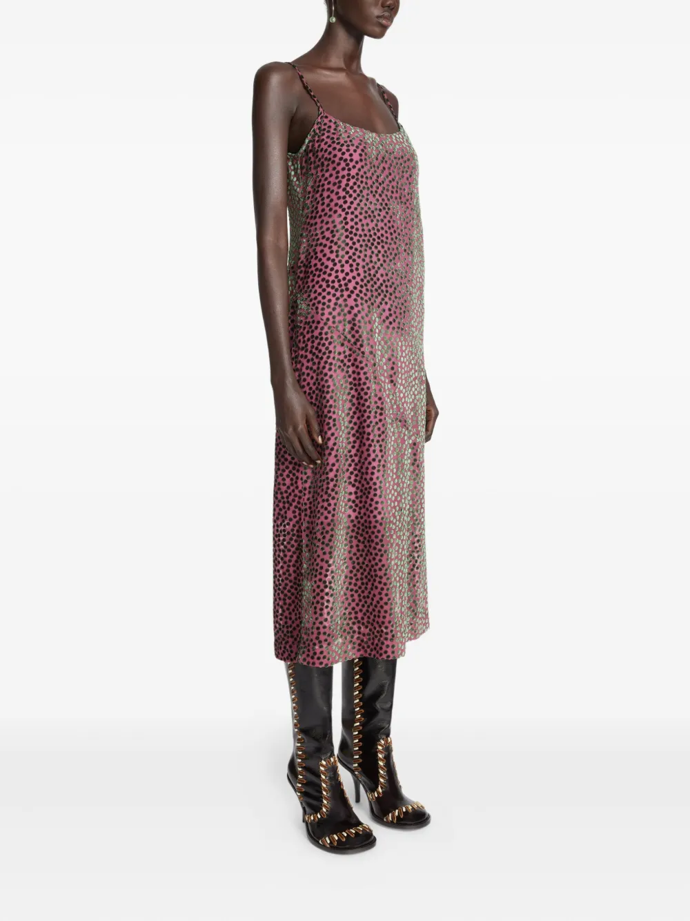 DRIES VAN NOTEN Jurk met stippen Roze