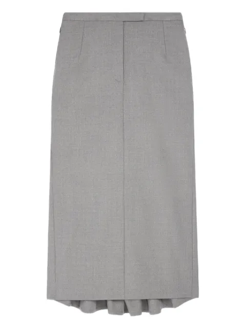 DRIES VAN NOTEN falda midi plisada