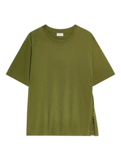 DRIES VAN NOTEN button-embellishment cotton T-shirt