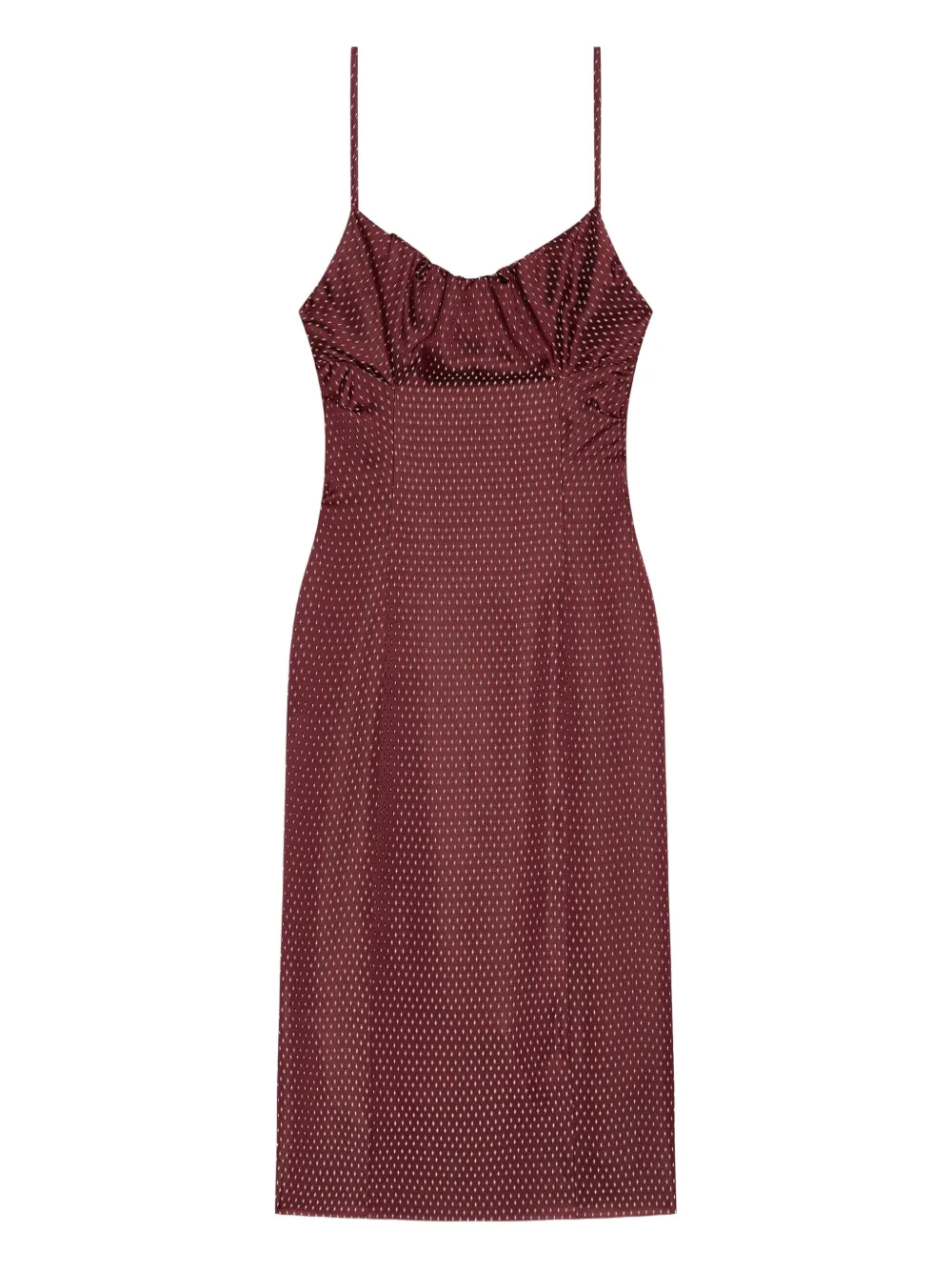 Dries Van Noten Polka-dot Pattern Midi Dress In Red
