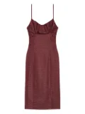 DRIES VAN NOTEN polka-dot pattern midi dress - Red