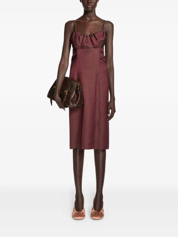 open lace back dress Slip Dress in Fuchsia
