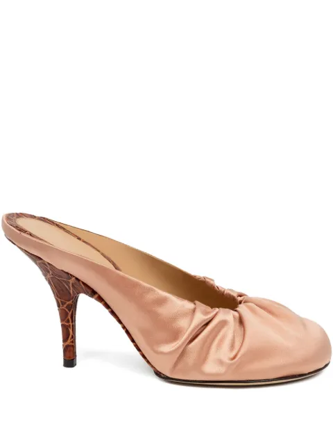 DRIES VAN NOTEN 90mm satin mules