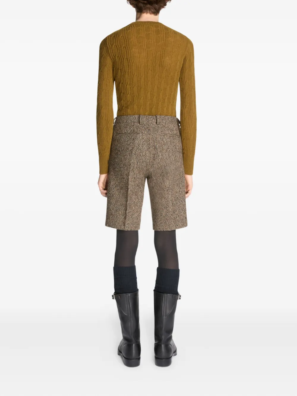 Dries Van Noten Tailored Shorts In Brown
