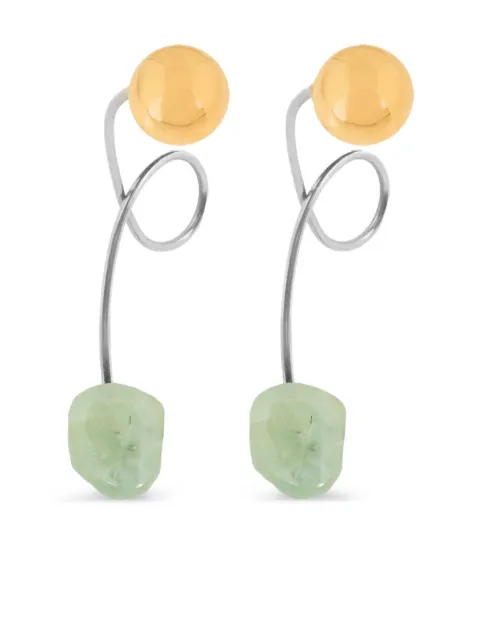 DRIES VAN NOTEN stone stud earrings