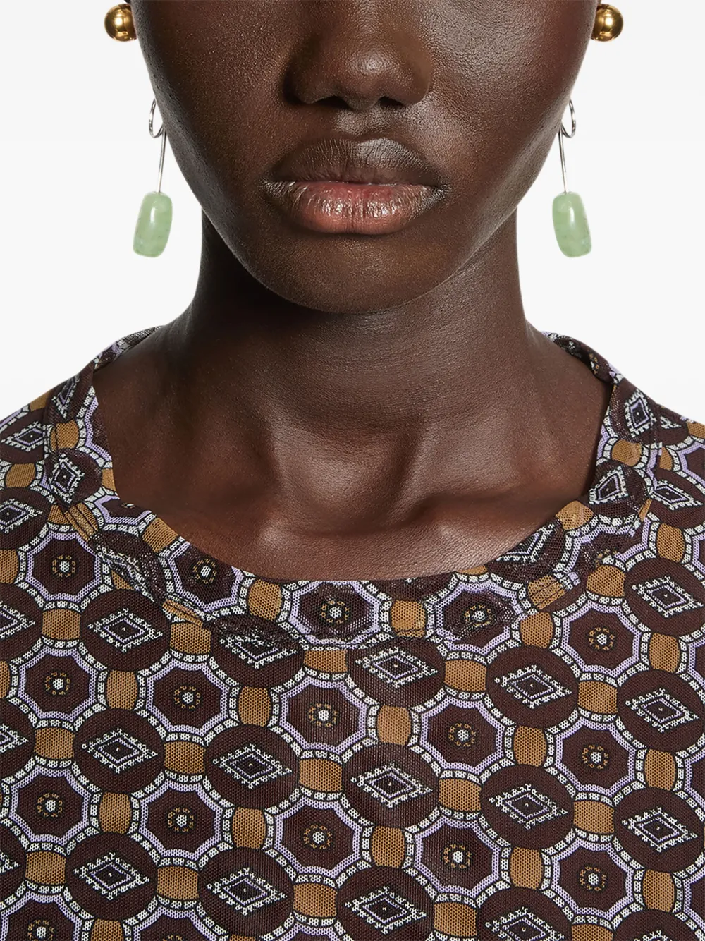 DRIES VAN NOTEN stone stud earrings | Image 2