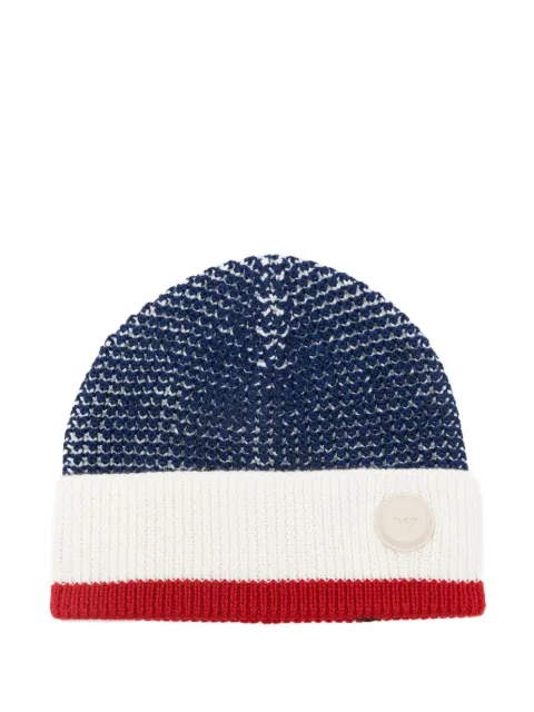 Emporio Armani Kids textured-logo beanie