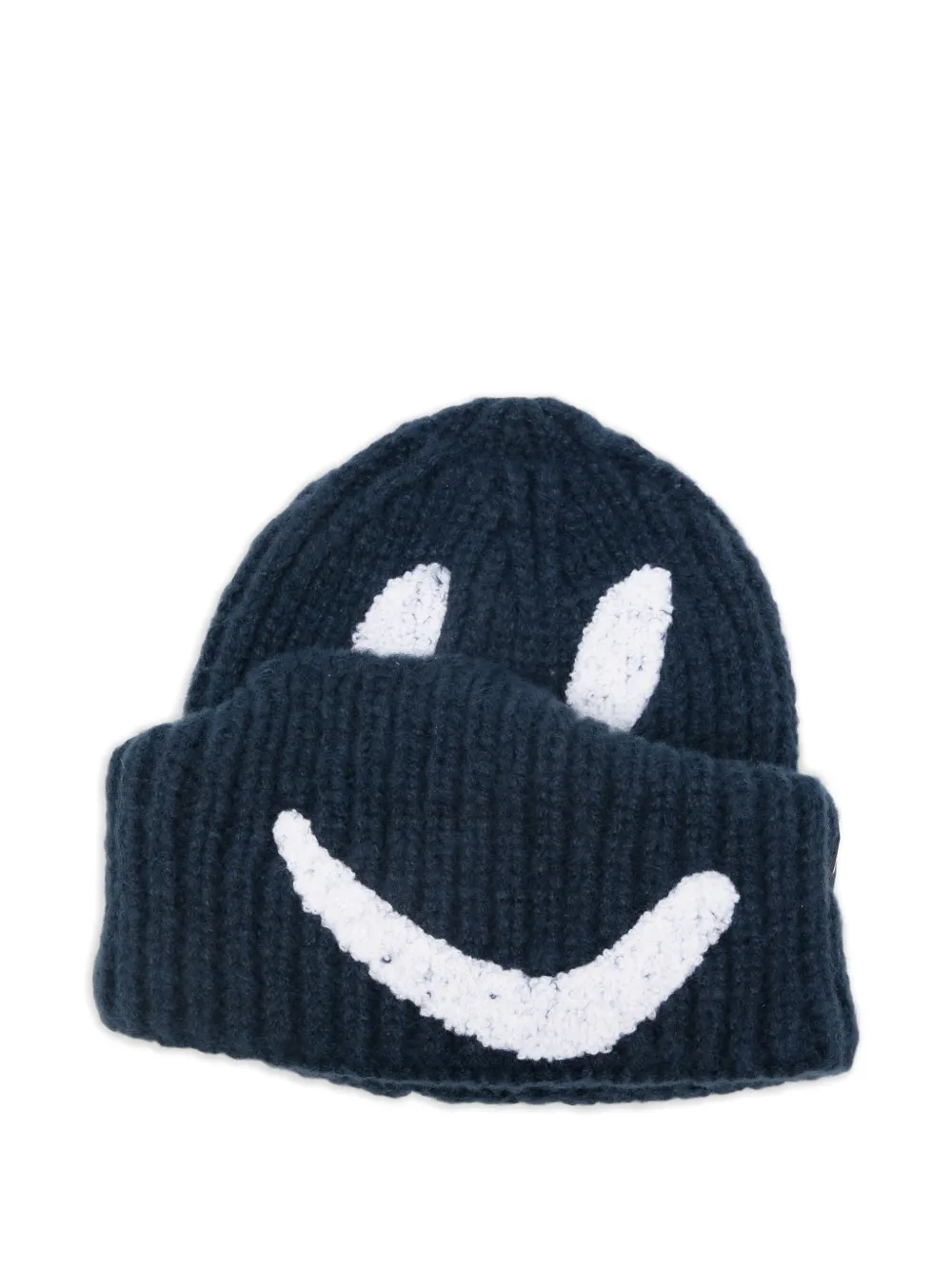 Molo smiley-face beanie hat | Blue | Image 1