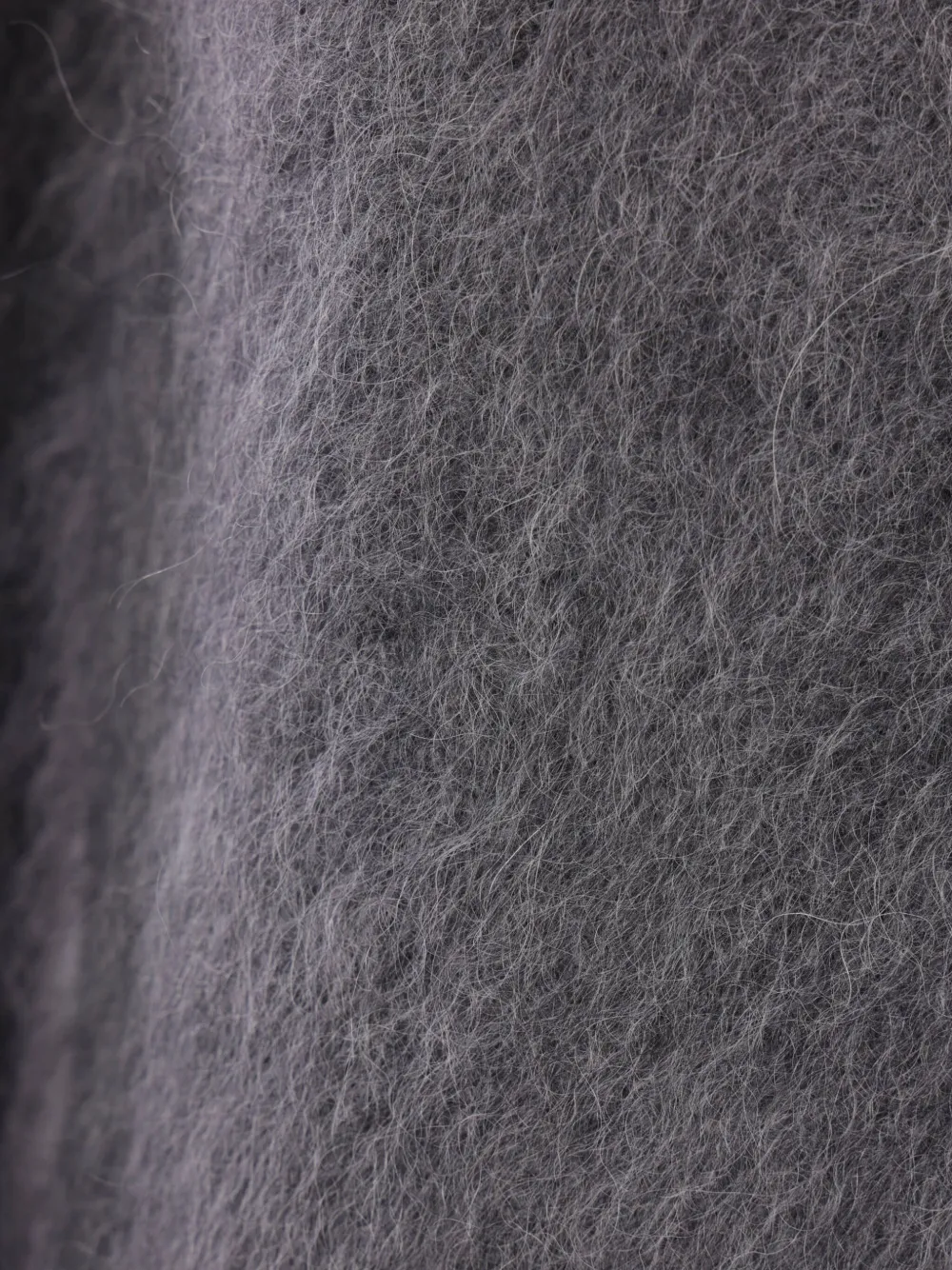 Max Mara Geborstelde trui met ronde hals Grijs