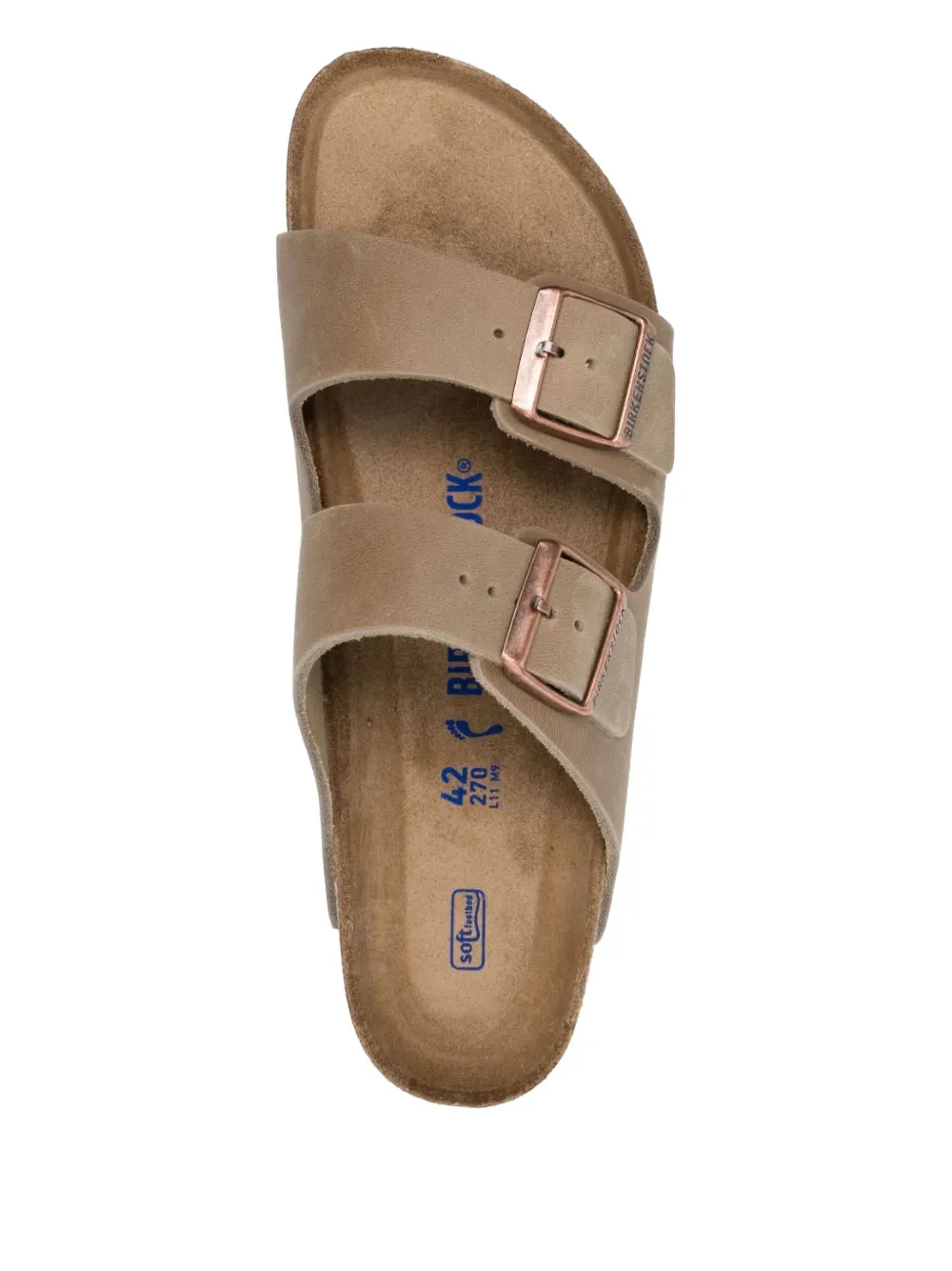 Birkenstock buckled leather sandals Brown