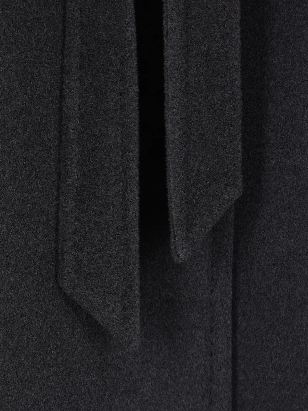 Max Mara Tenzone Belted Coat In Black