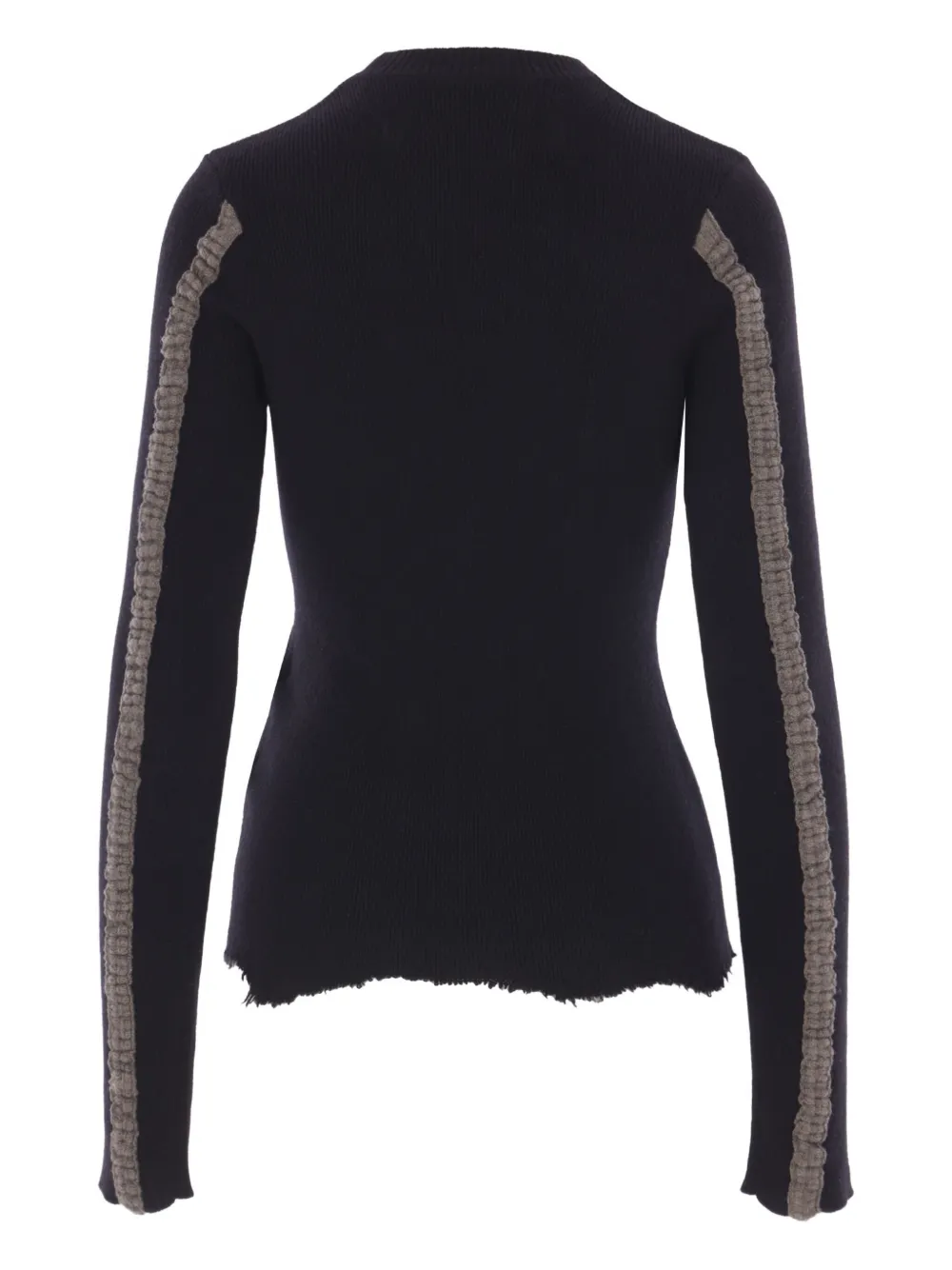 Ziggy Chen Ribbed Sweater In Black
