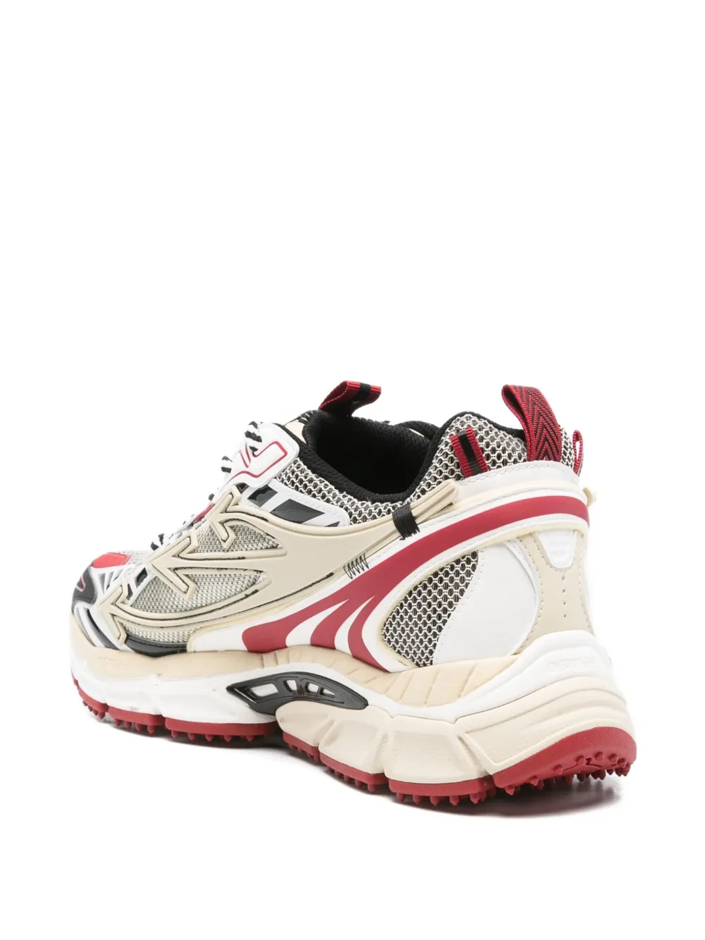 Off-White mesh-panelled lace-up sneakers Neutrals
