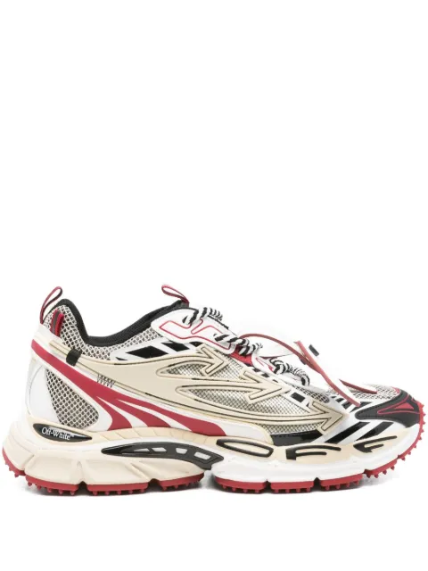 Off-White tenis con agujetas y paneles de malla