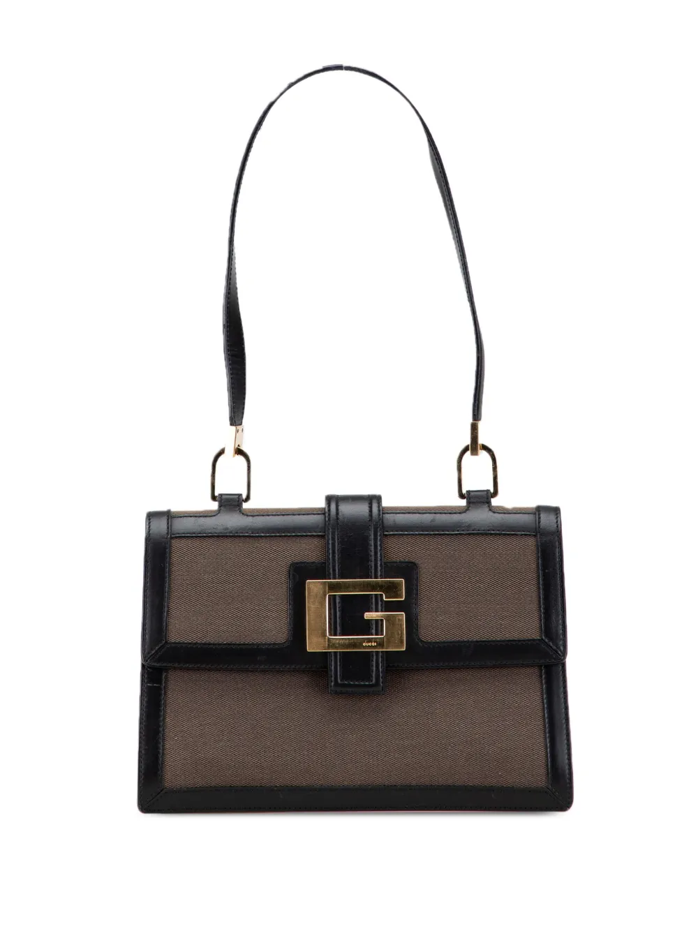 Gucci Pre-Owned 2000-2010 Canvas and Leather Square G Flap shoulder bag | Brown | Image 1