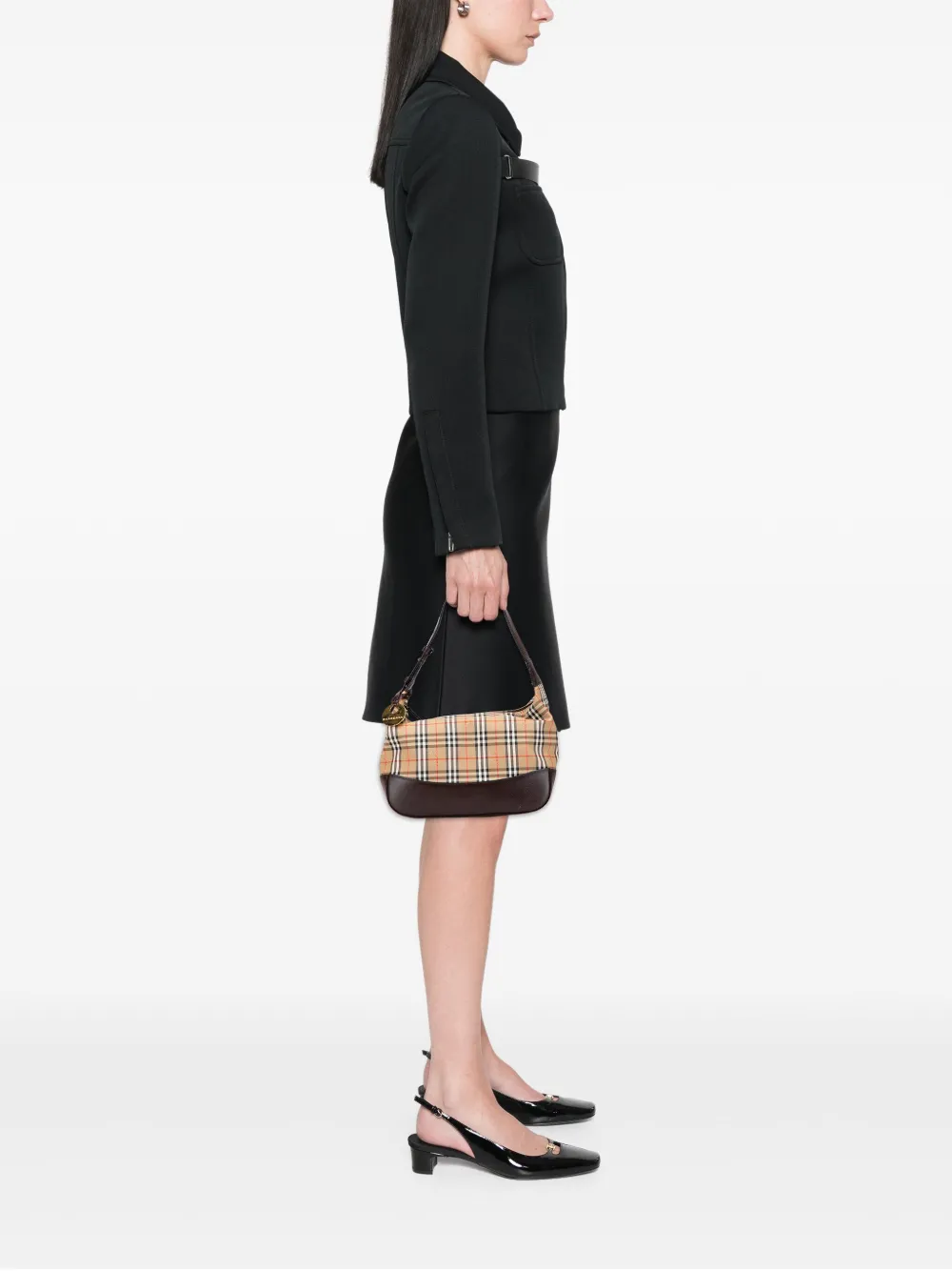 Burberry Pre-Owned 2000-2017 Haymarket Check Canvas shoulder bag | Pre-Owned | Image 2