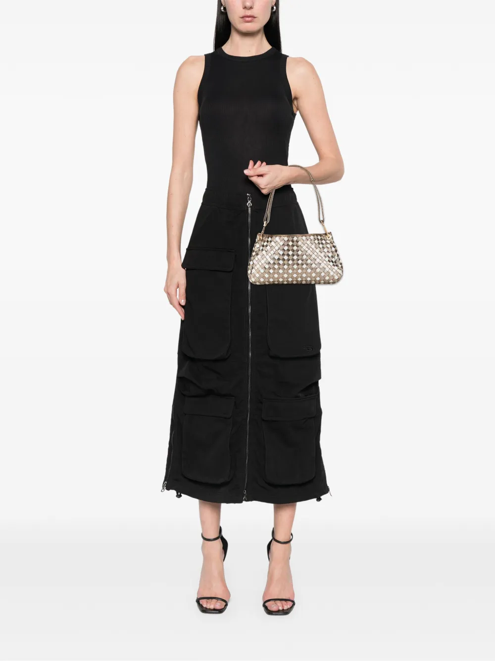 Bottega Veneta Pre-Owned 20th Century Small Metallic Leather Intrecciato shoulder bag | Pre-Owned | Image 2