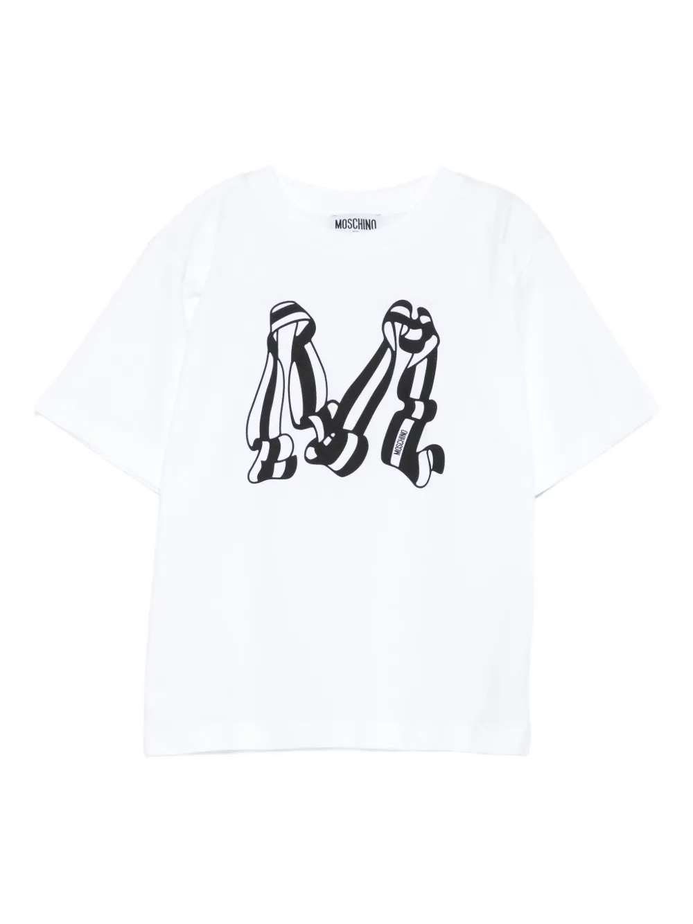 Moschino Kids graphic logo-print T-shirt | White | Image 1