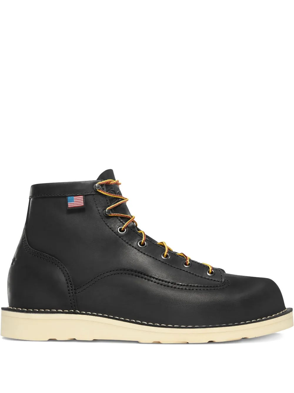 Danner Bull Run leren veterlaarzen Zwart