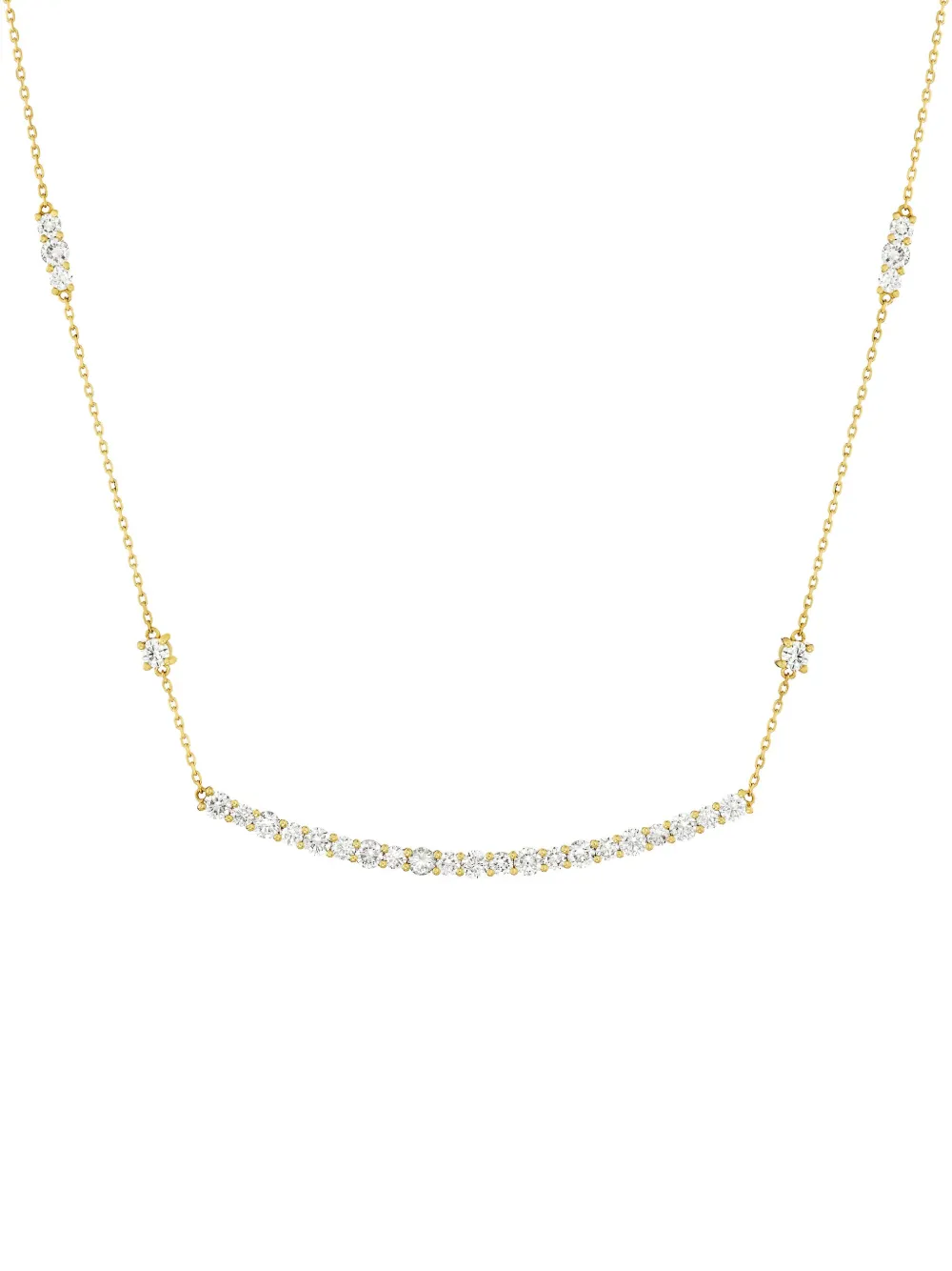 ROSEKEY 18K yellow gold Primrose diamond necklace - Oro