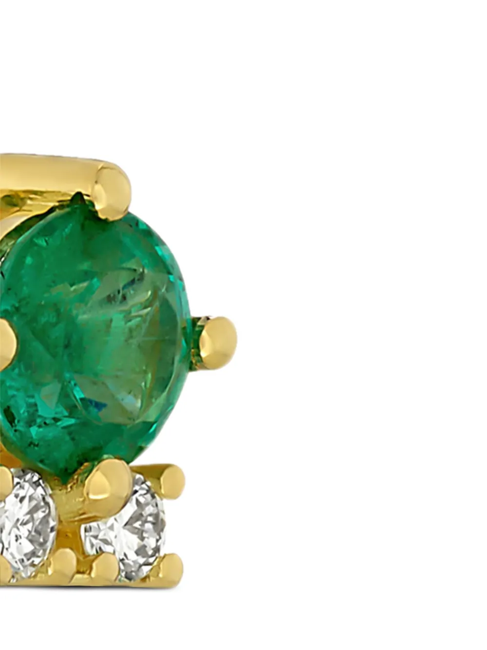  Rosekey 18k Yellow-gold Primrose Emerald Diamond Earrings 