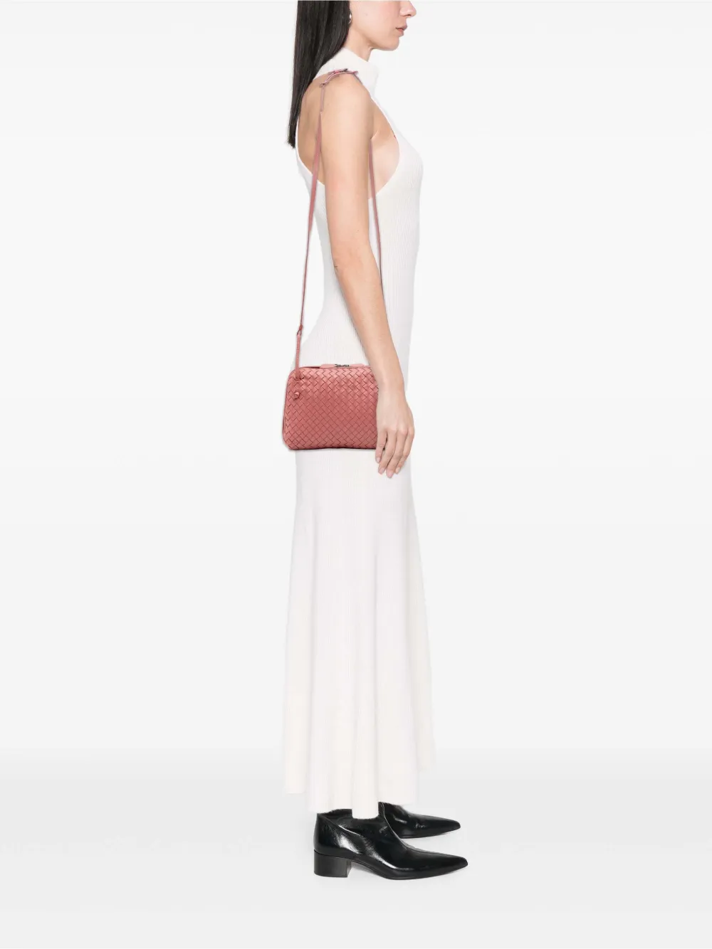 Bottega Veneta Pre-Owned 2012-2025 Nappa Intrecciato Nodini Double Zip crossbody bag | Pre-Owned | Image 2