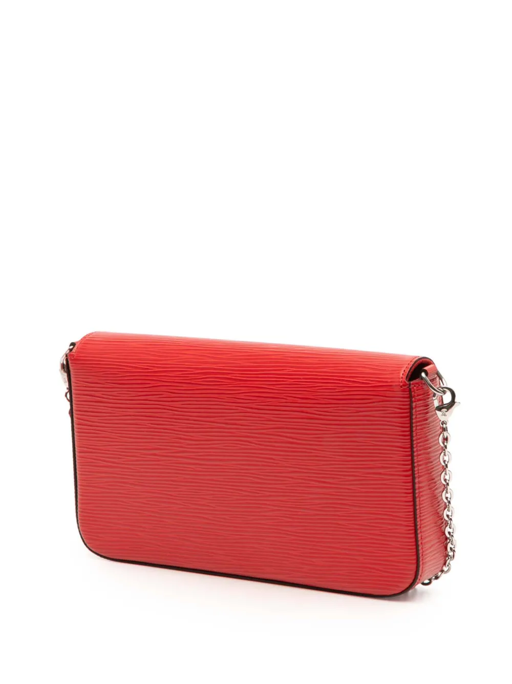 Pre-owned Louis Vuitton 2019 Epi Pochette Felicie Crossbody Bag In Red