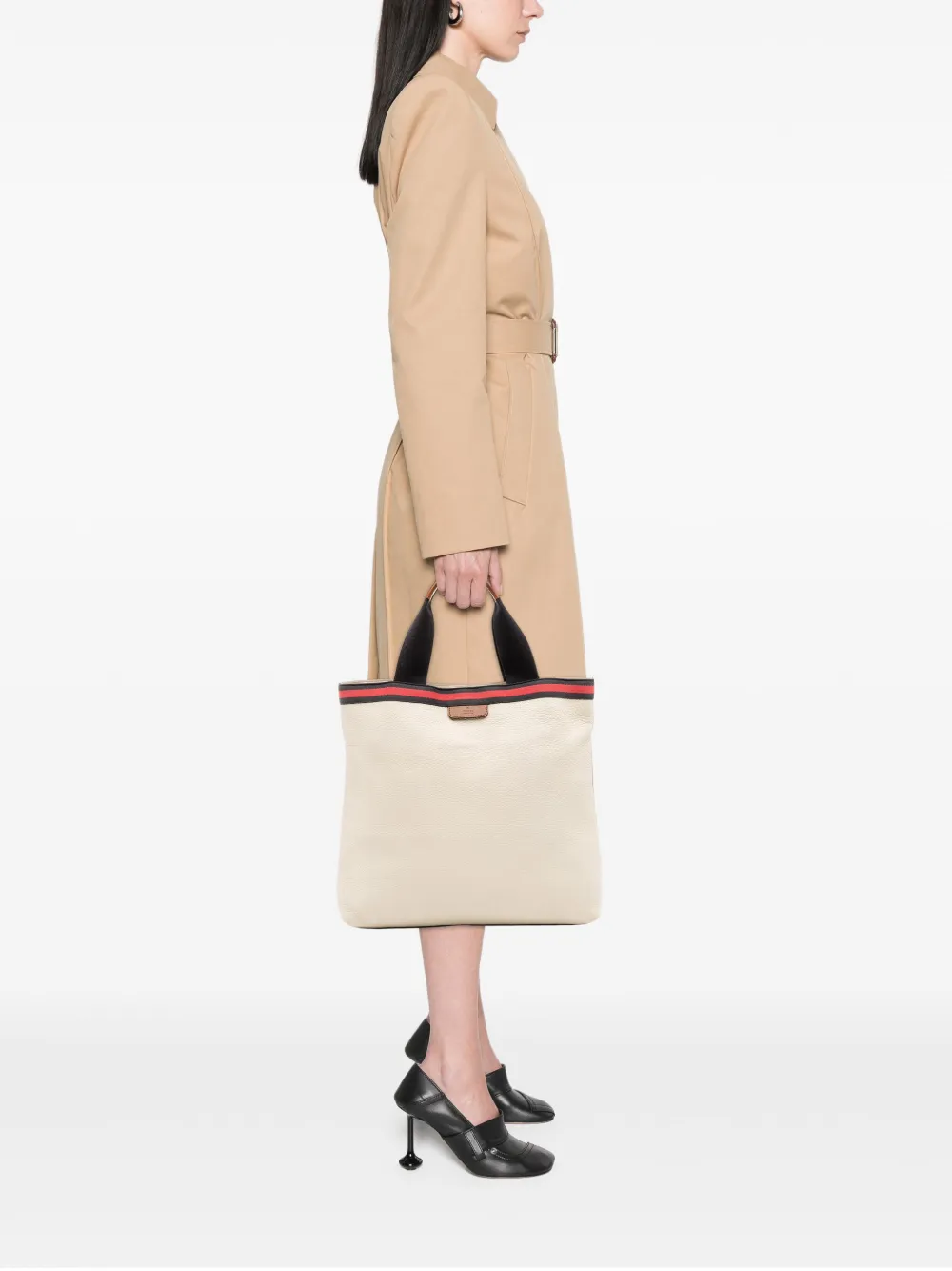 Gucci Pre-Owned 2000-2015 Leather Web tote bag | Pre-Owned | Image 2
