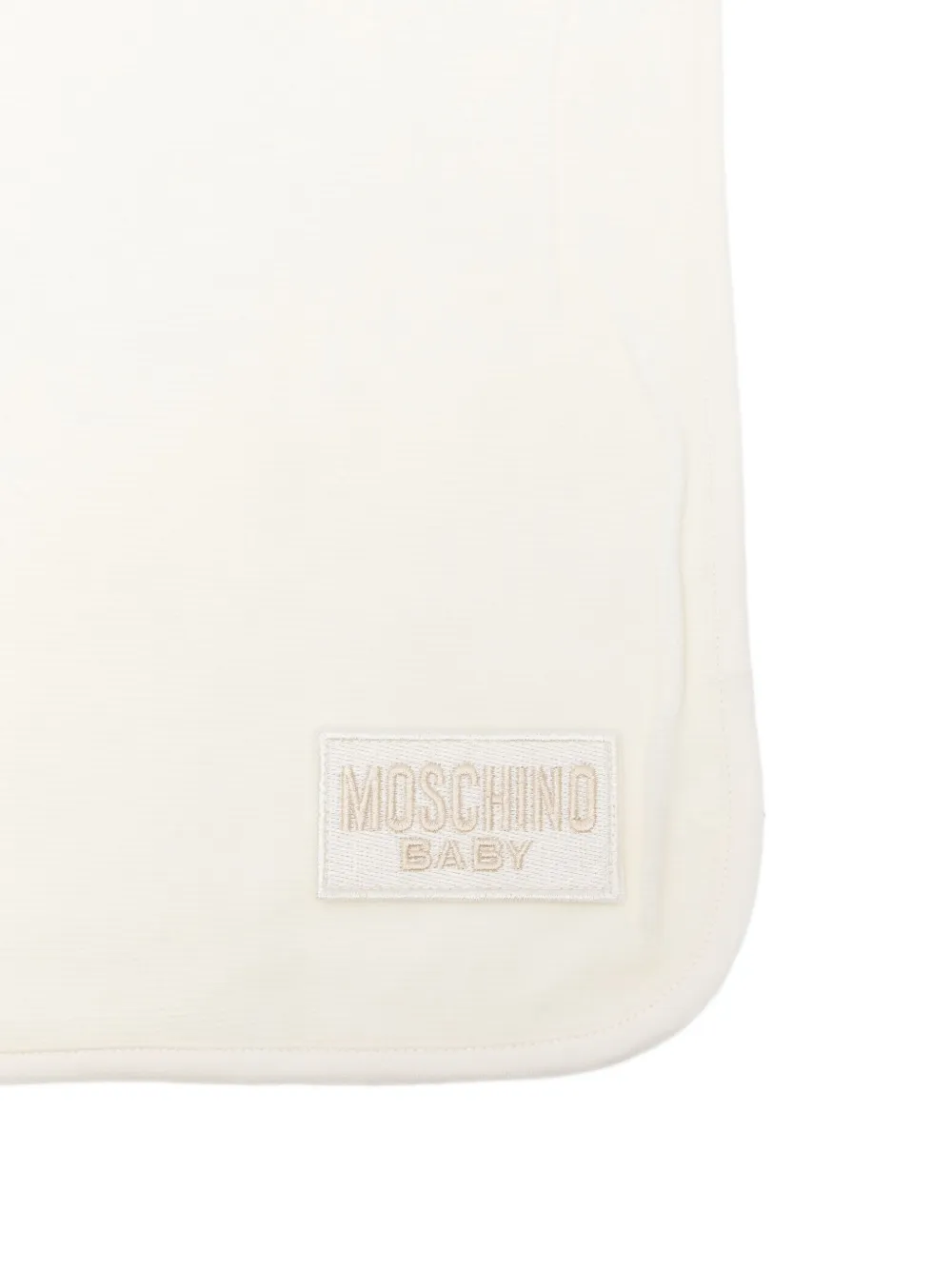 Moschino Kids Deken met teddy-print Wit