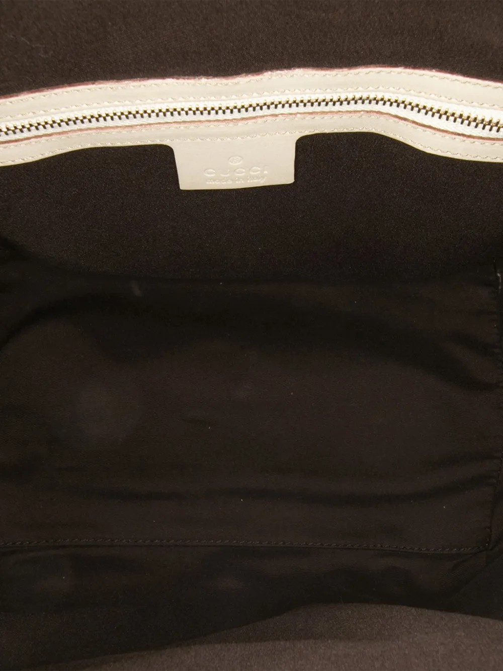 Pre-owned Gucci 2000-2015 Ssima Treasure Handbag In White