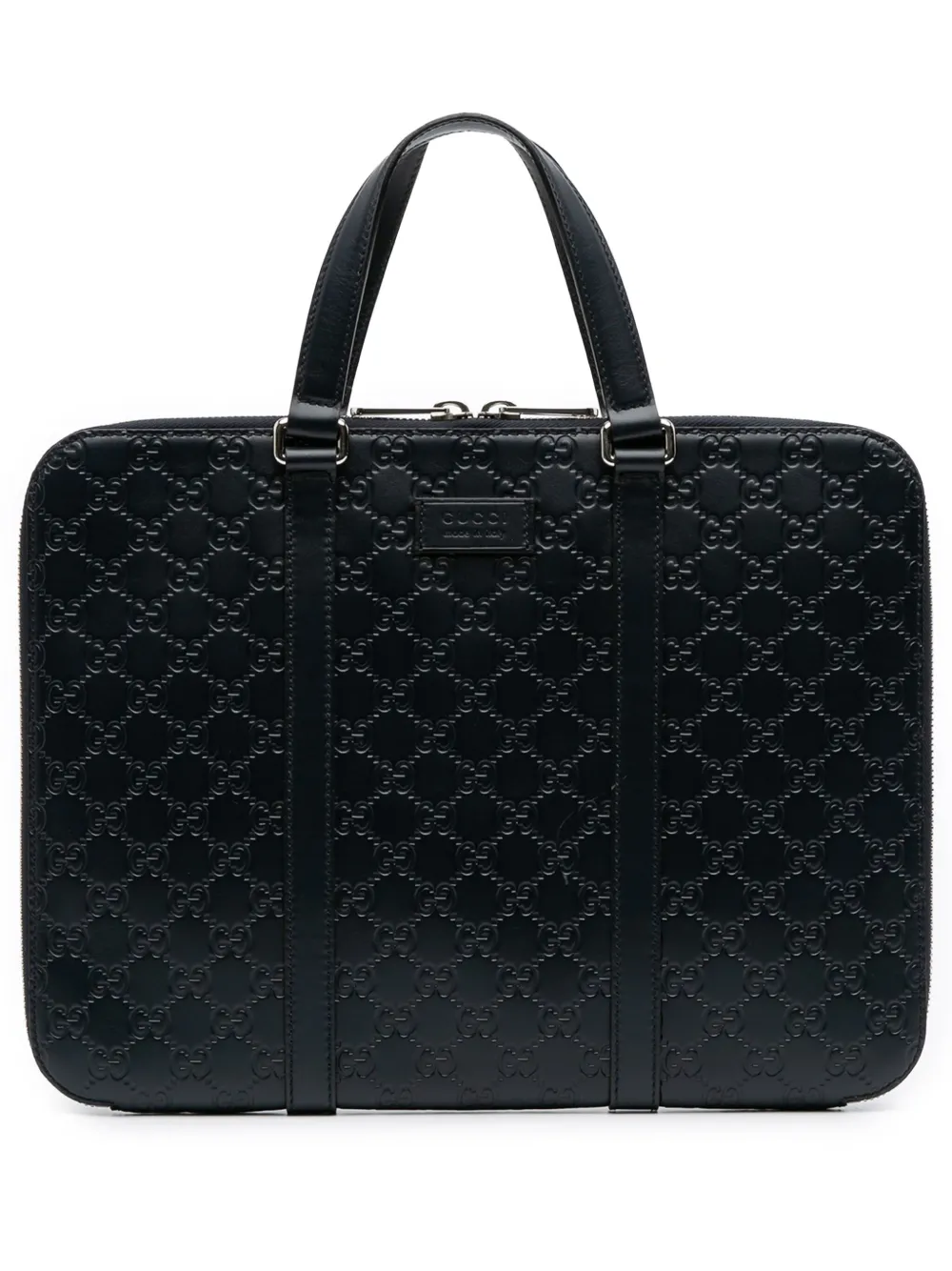 Gucci Pre-Owned 2016-2025 Guccissima business bag | Blue | Image 1