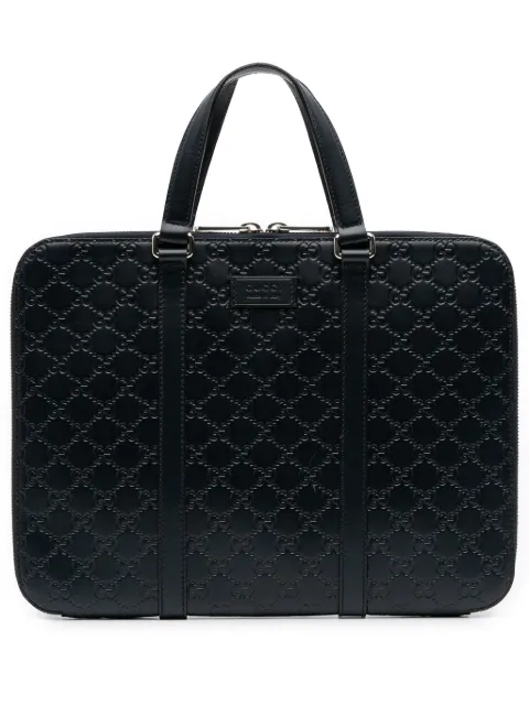 Gucci Pre-Owned 2016-2025 Guccissima business bag