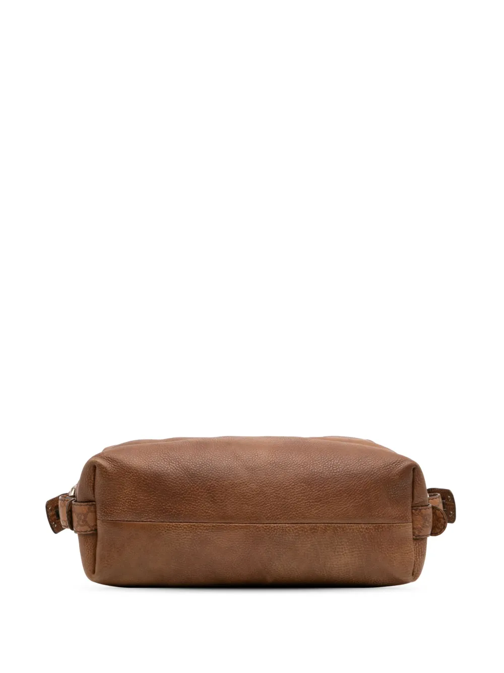Pre-owned Gucci 2016-2025 Medium Leather Bamboo Bar Tote Bag In Brown