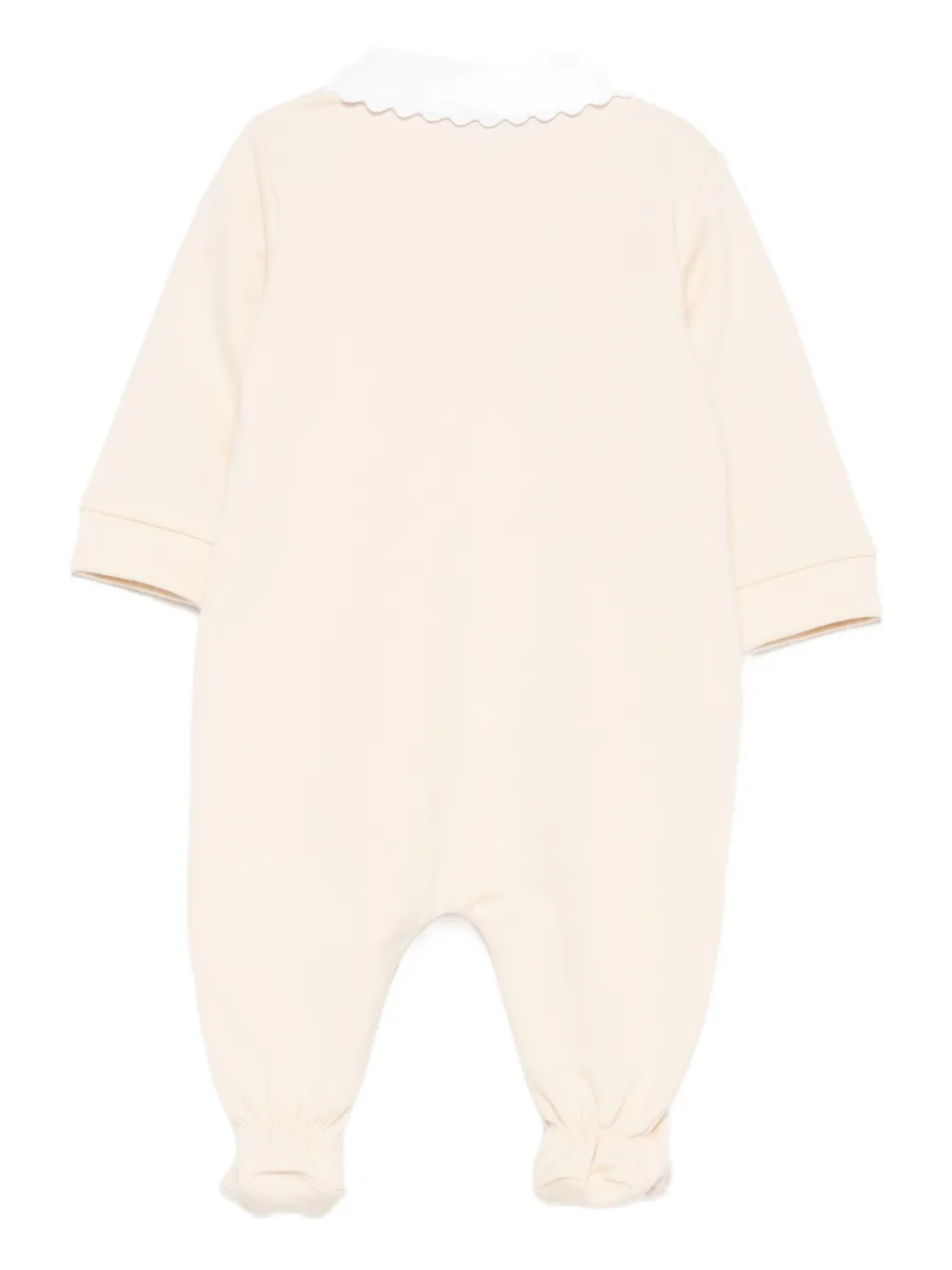 Moschino Teddy Bear-embroidered Babygrow In Neutral