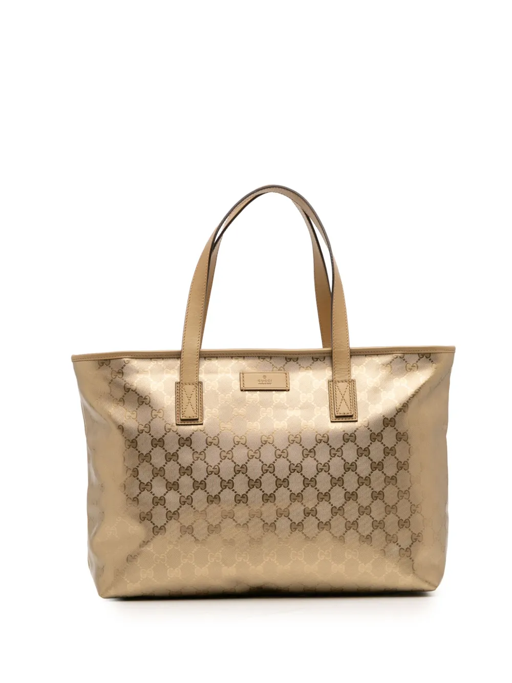 Gucci Pre-Owned 2016-2025 ミディアム GGインプリメ ハンドバッグ - ゴールドトーン Gucci Pre-Owned 2016-2025 ミディアム GGインプリメ ハンドバッグ - ゴールドトーン