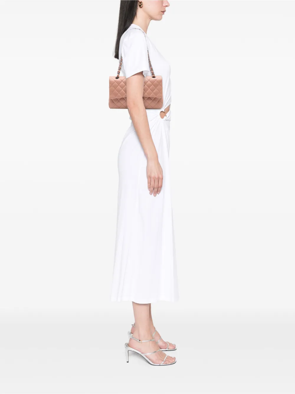 CHANEL Pre-Owned 2009-2010 Medium Classic Lambskin Double Flap shoulder bag | Pre-Owned | Image 2