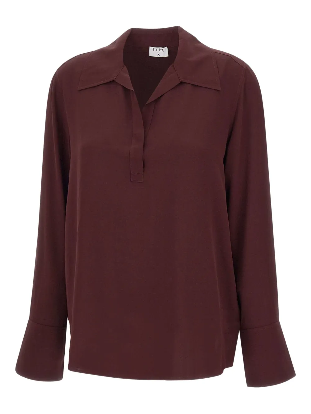 Filippa K v-neck buttoned-cuff blouse | Red | Image 1