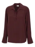 Filippa K v-neck buttoned-cuff blouse - Red