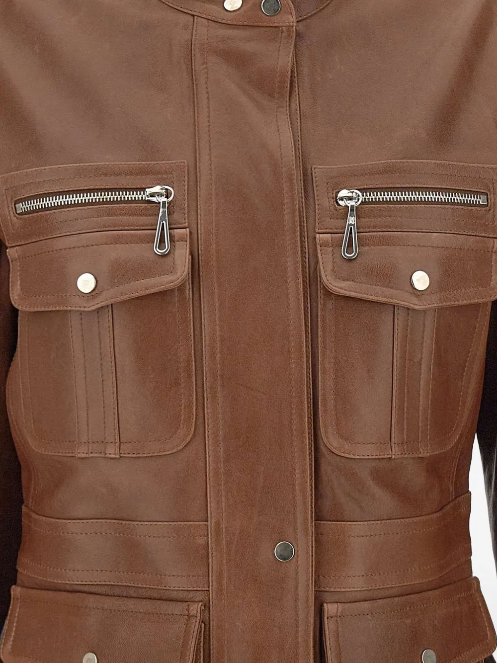 Rabanne multi-pocket leather jacket | Leather Jackets | Image 2