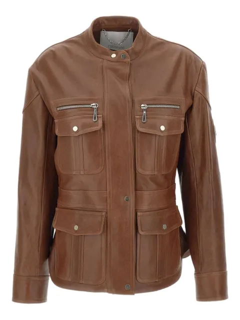 Rabanne multi-pocket leather jacket