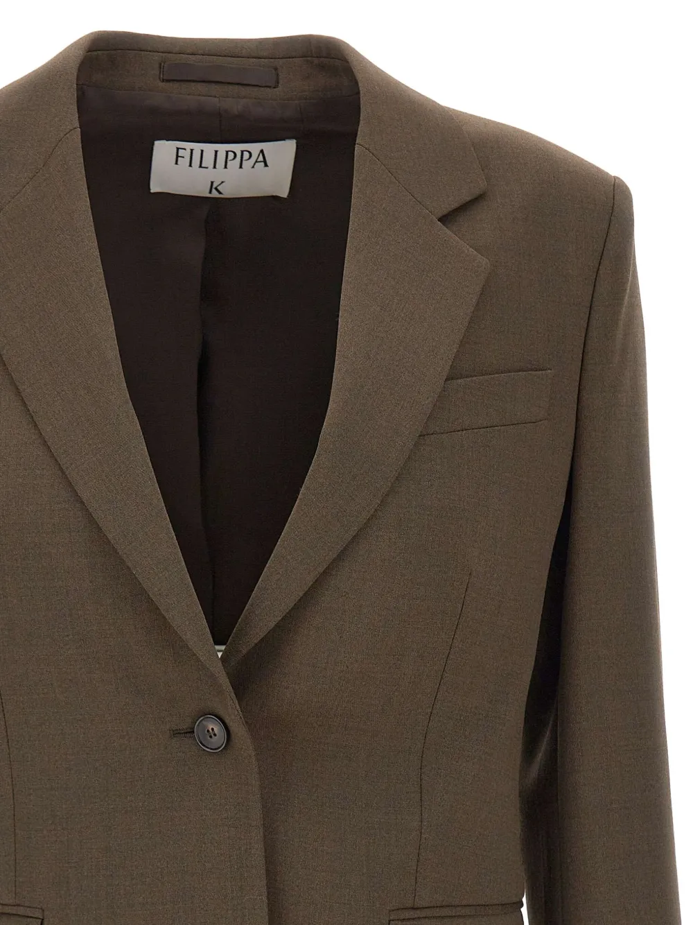 Filippa K Delilah blazer met twee knopen en schoudervullingen Bruin