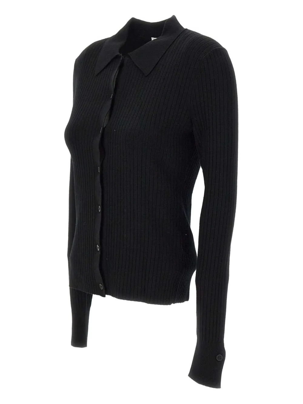 Filippa K ribbed-knit shirt | Black | Image 1