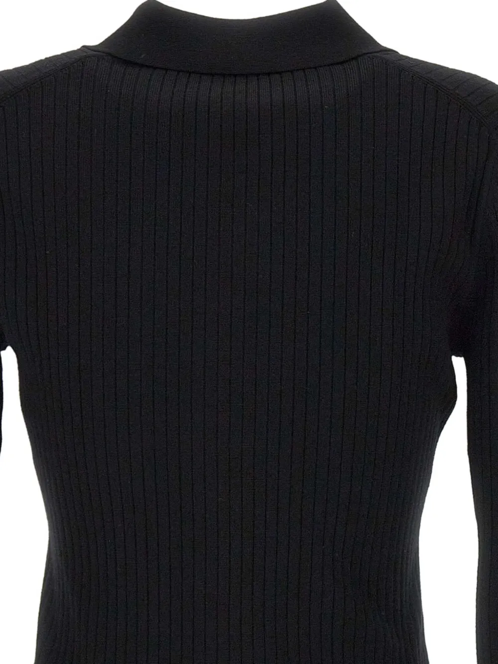 Filippa K Ribgebreid blouse Zwart