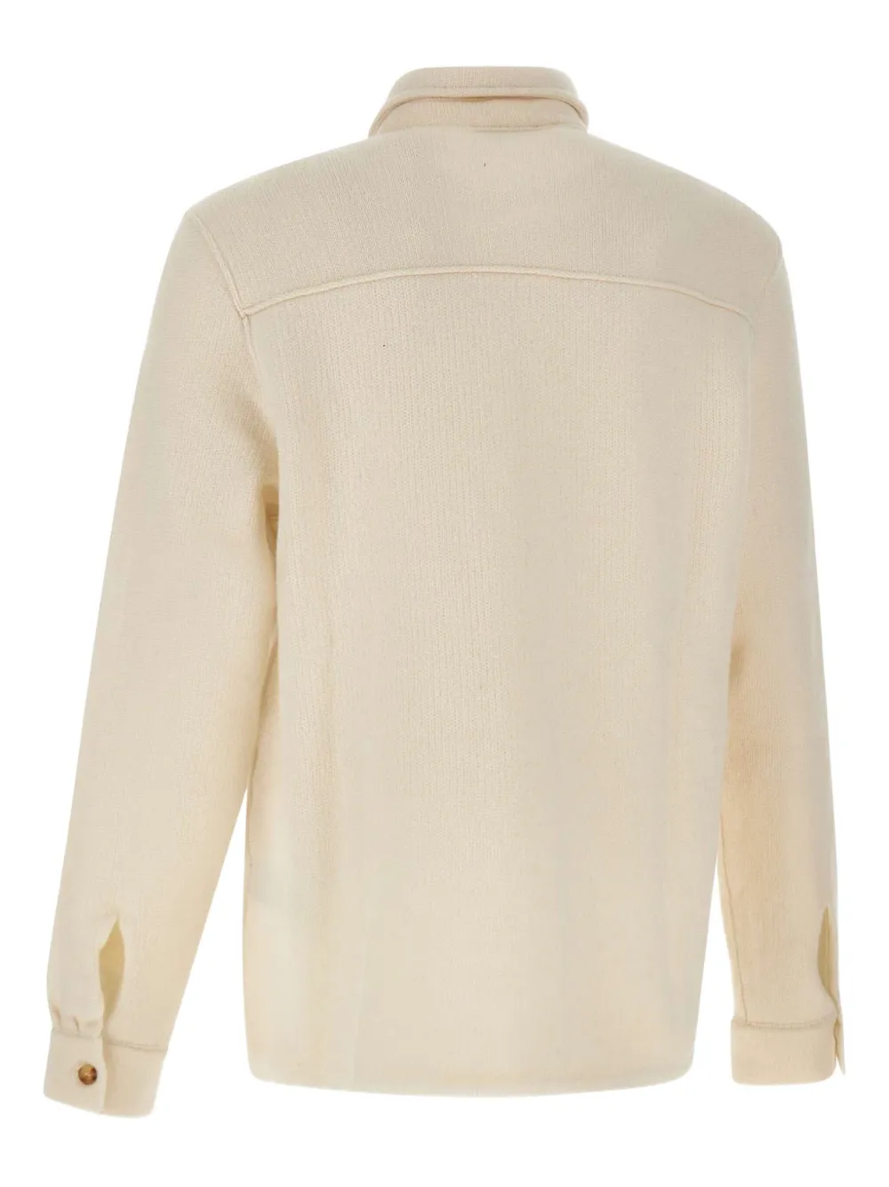 Laneus Patch-pocket Button-front Shirt In Neutral