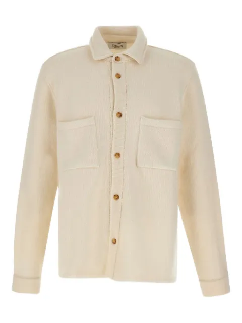 Laneus patch-pocket button-front shirt