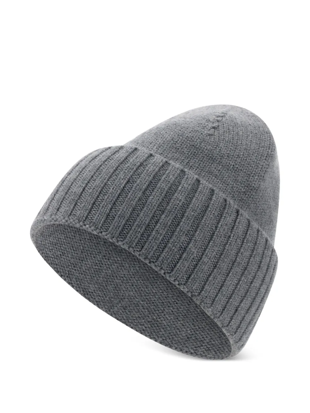 Boggi Milano Ribgebreide muts - Grijs