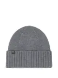 Boggi Milano rib-knit beanie - Grey
