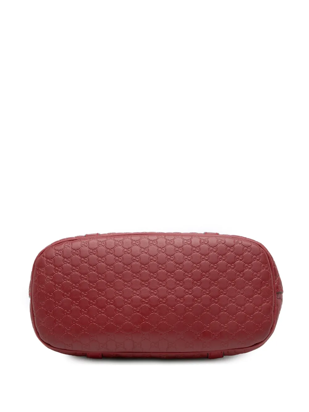 Pre-owned Gucci 2016-2025 Mini Microssima Dome Satchel In Red